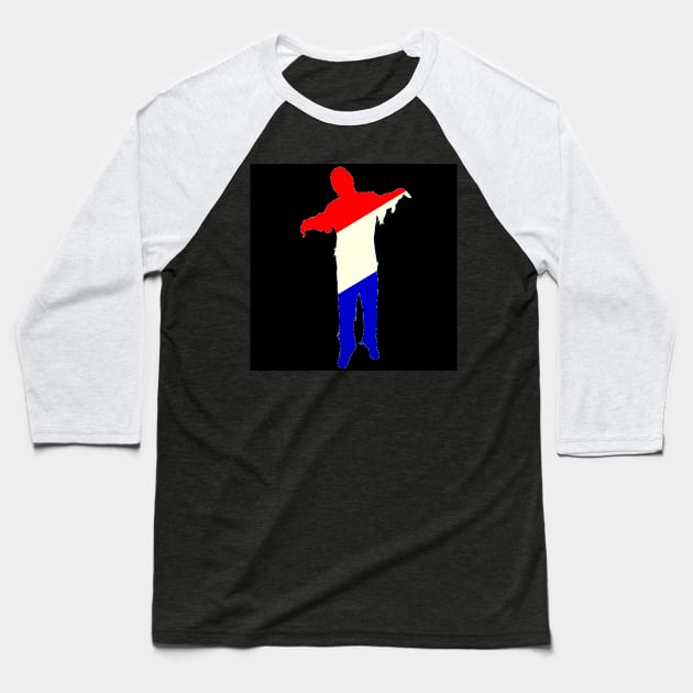 Patriot Zombie Baseball T-Shirt by SoWhat